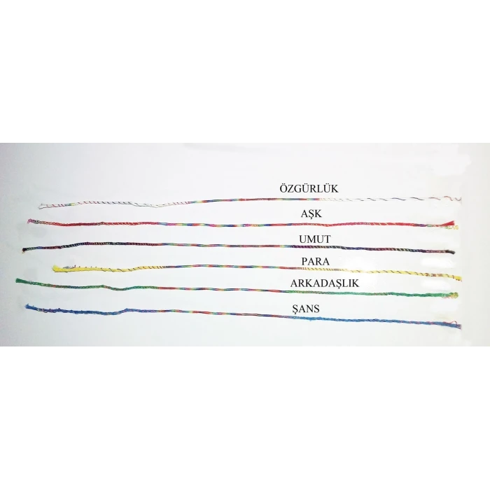 Renkli Şans Bileklikleri ( 6 Adet )
