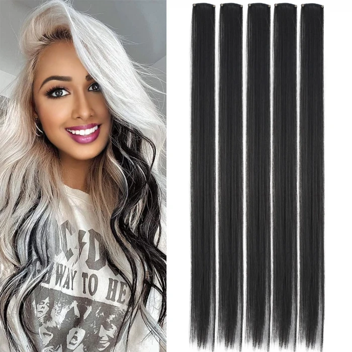 Renkli Sentetik Çıt Çıt - 5 Adet - D08