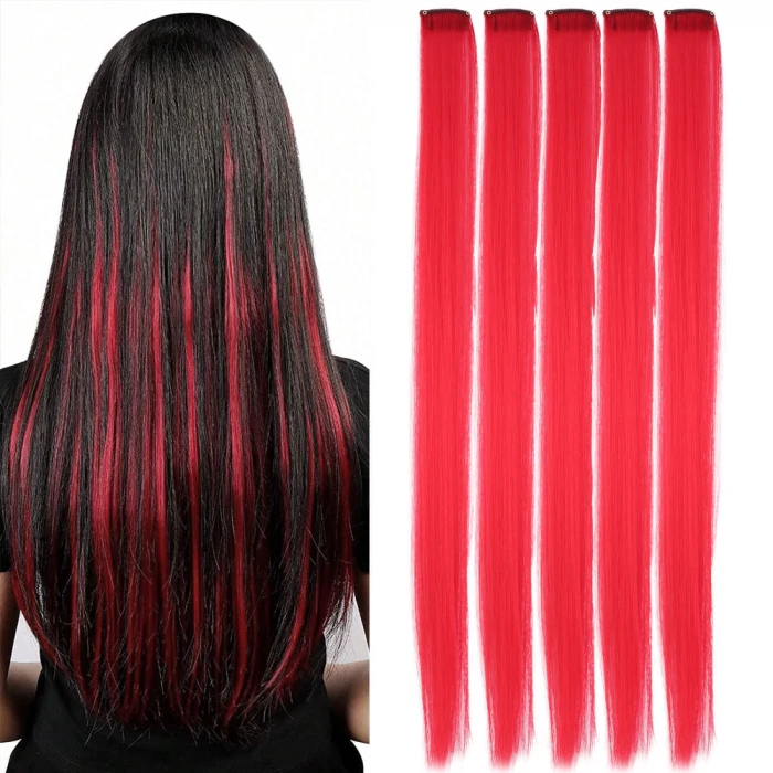 Renkli Sentetik Çıt Çıt - 5 Adet - D21