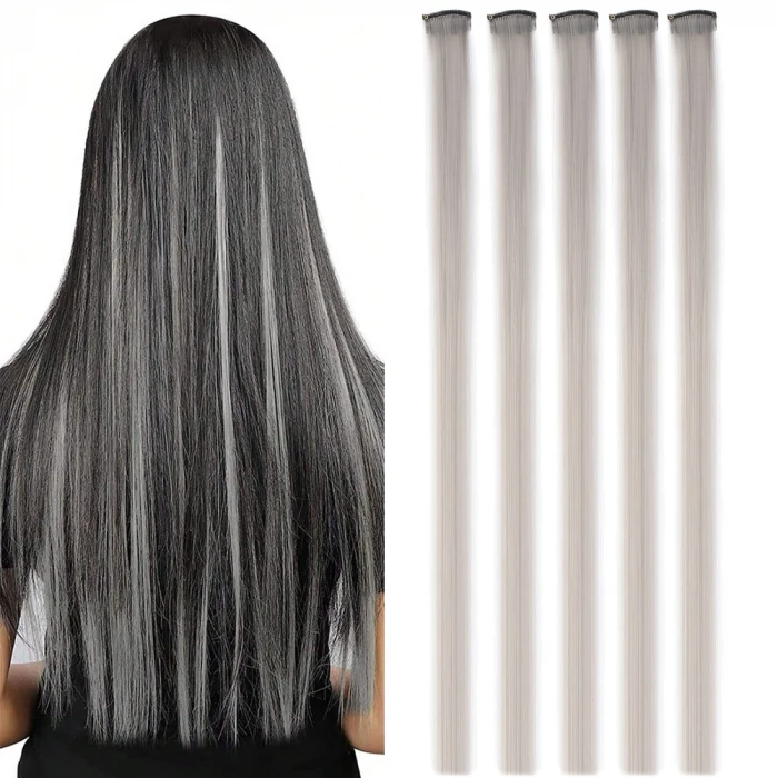 Renkli Sentetik Çıt Çıt - 5 Adet - D23