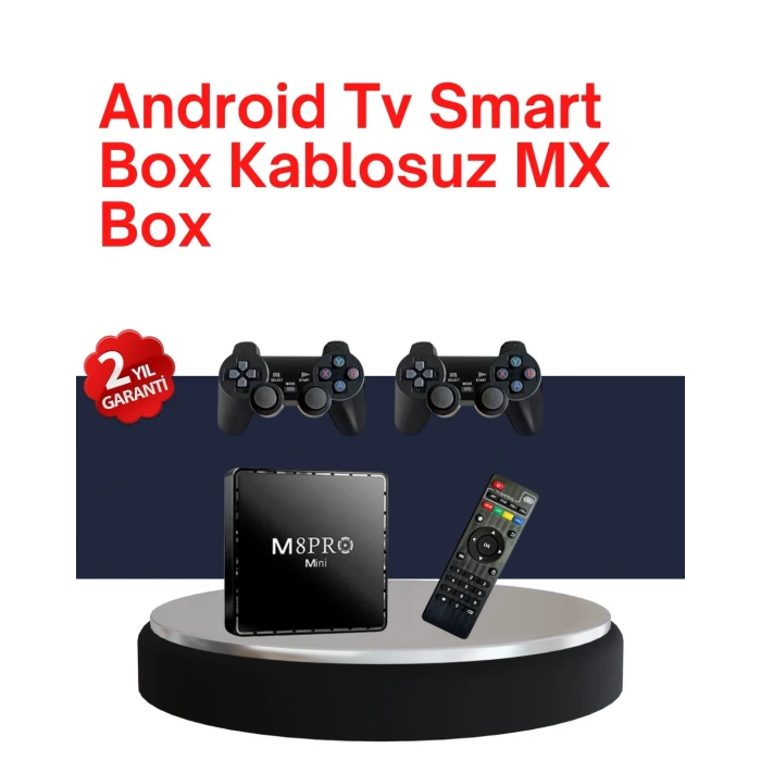 Retro Oyun Konsollu Akıllı Android Tv Kutusu