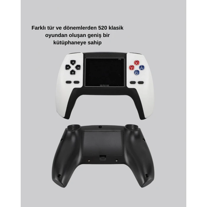 Retro Oyun Konsolu – 520 Klasik Oyun, Av Çıkışlı, Şarjlı Dijital Oyun Deneyimi