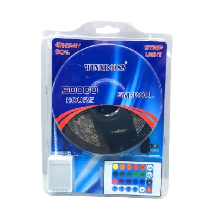 RGB 3ÇİP KUMANDALI ŞERİT LED 5MT (K95)