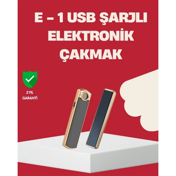 Rüzgar Geçirmez Elektronik Çakmak – Modern Tasarım, Metal Gövde