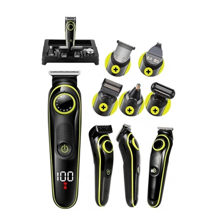 Saç &amp; Sakal Şekillendirici Tıraş Makinesi Erkek Bakım Seti 5 in 1 Ultimate (4887)