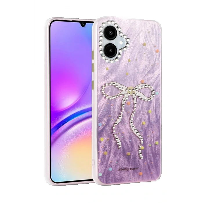 Samsung Galaxy A06 Kılıf Blade Aynalı Desenli Kapak - Desen 1