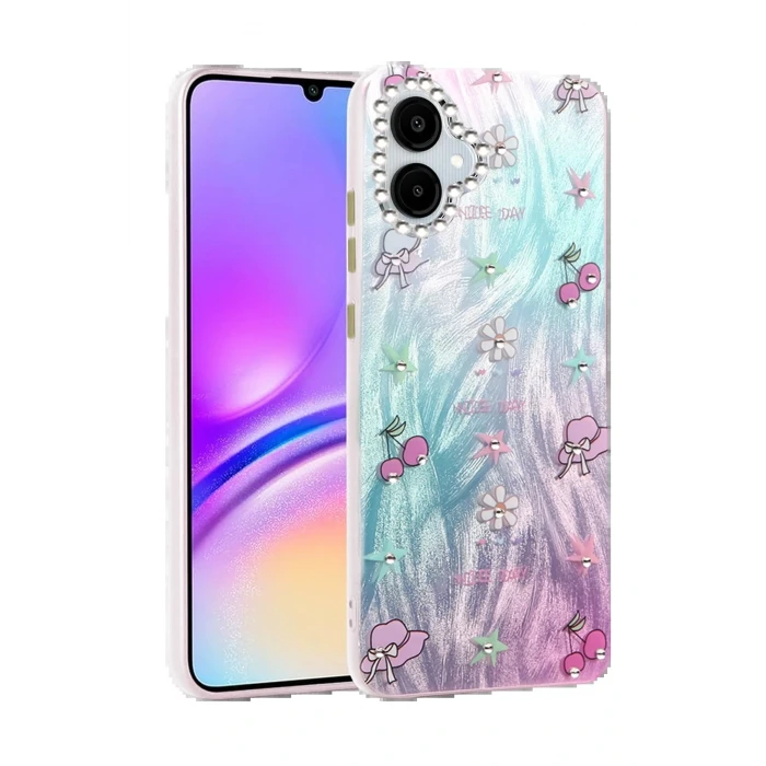 Samsung Galaxy A06 Kılıf Blade Aynalı Desenli Kapak - Desen 4