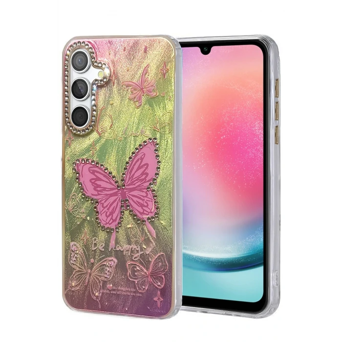 Samsung Galaxy A24 4G Kılıf Blade Aynalı Desenli Kapak - Desen 5