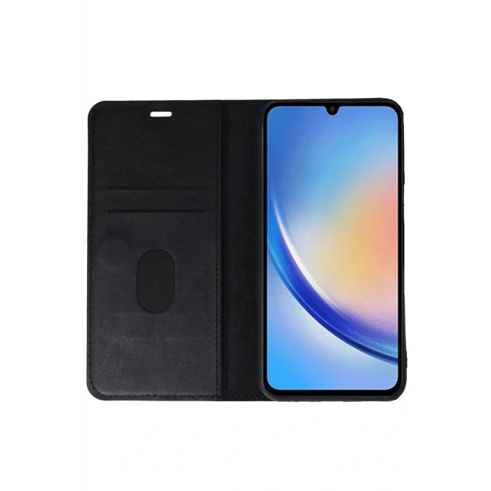 Samsung Galaxy A24 4G Kılıf Trend S Plus Kapaklı Kılıf - Siyah