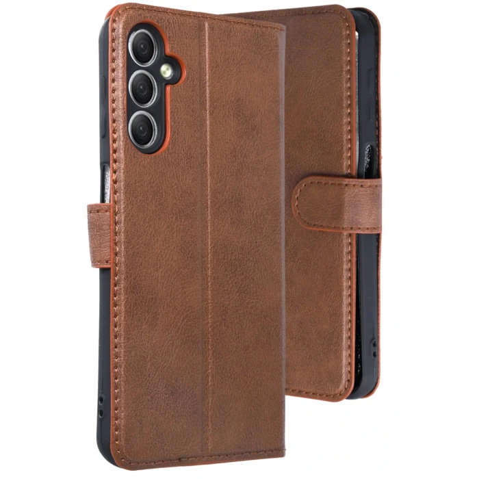 Samsung Galaxy A24 4G Kılıf Trend S Plus Kapaklı Kılıf - Taba