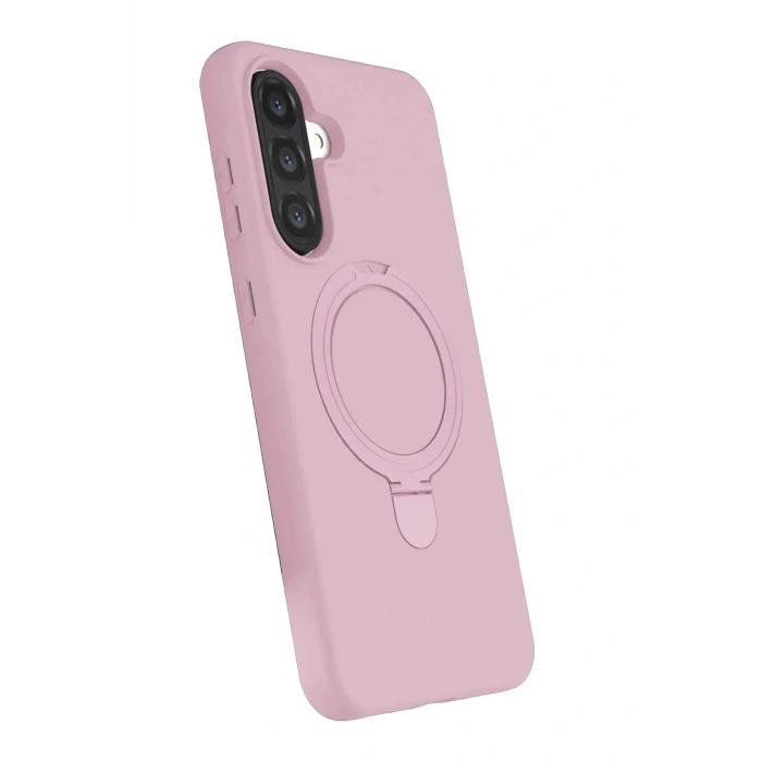 Samsung Galaxy A26 Regal Magsafe Standlı Kapak - Açık Pembe
