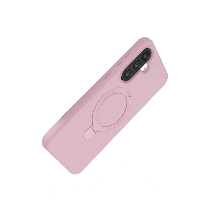 Samsung Galaxy A26 Regal Magsafe Standlı Kapak - Açık Pembe