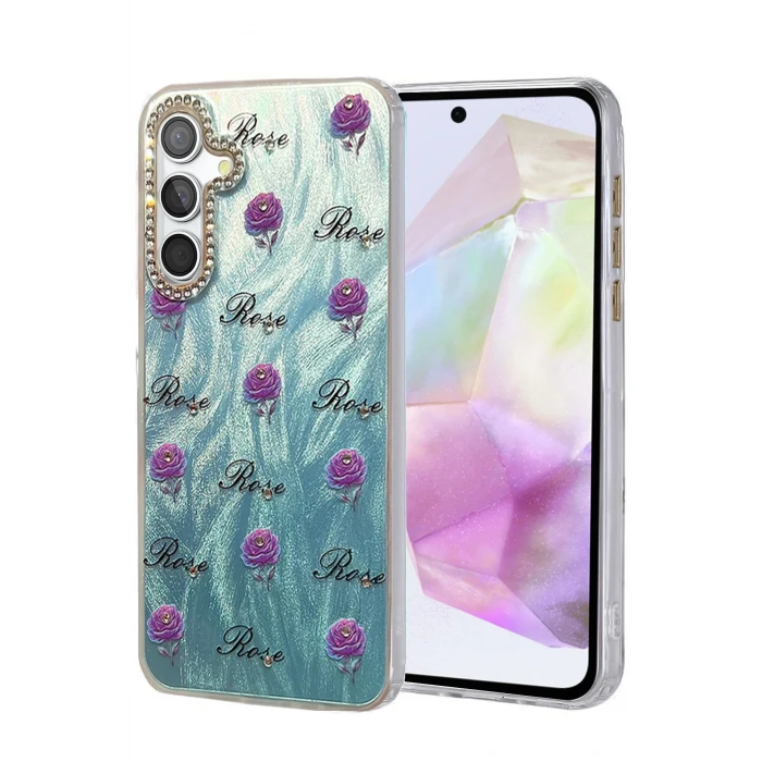 Samsung Galaxy A35 5G Kılıf Blade Aynalı Desenli Kapak - Desen 9