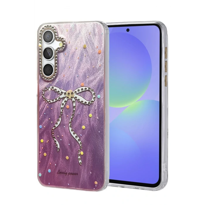 Samsung Galaxy A36 Kılıf Blade Aynalı Desenli Kapak - Desen 1