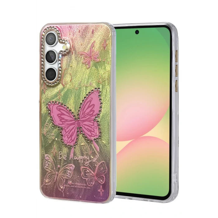 Samsung Galaxy A56 Kılıf Blade Aynalı Desenli Kapak - Desen 5