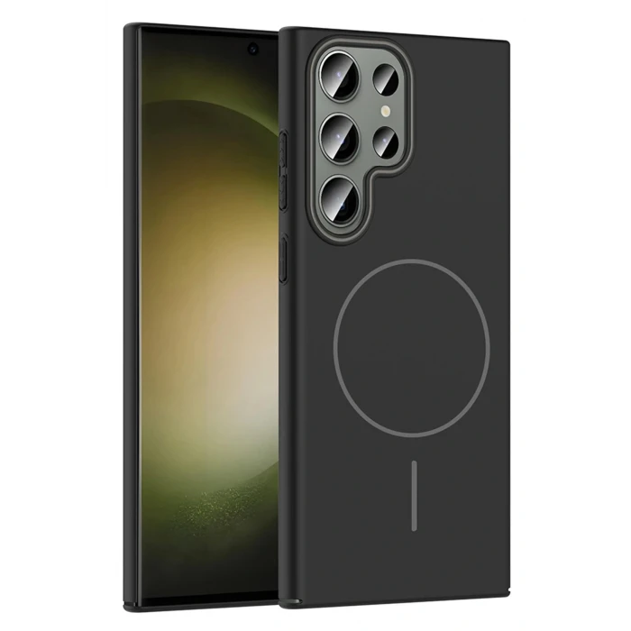 Samsung Galaxy S23 Ultra Broş Magsafe Kapak - Siyah