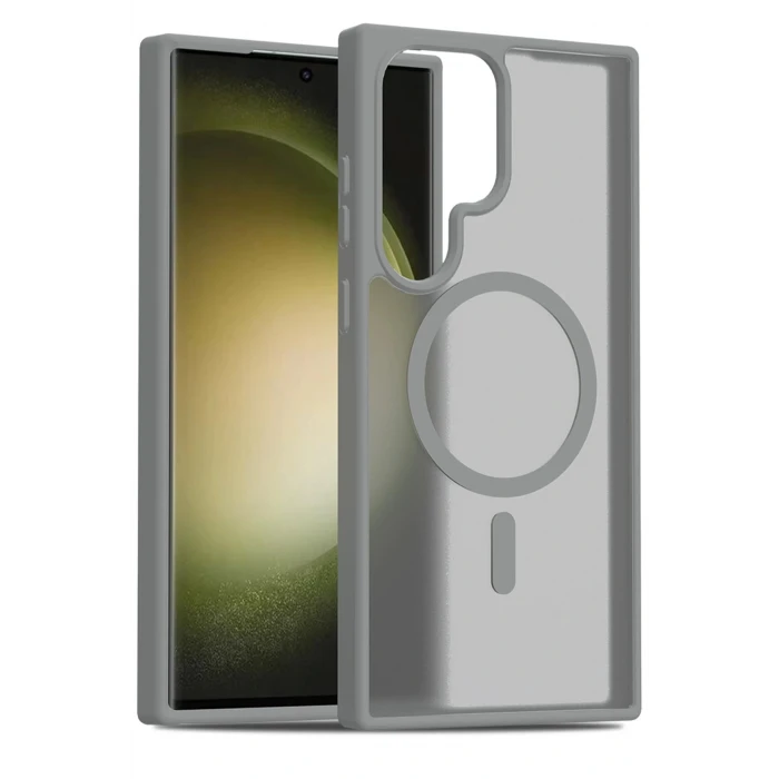 Samsung Galaxy S23 Ultra Jota Magsafe Kapak - Titan Gri