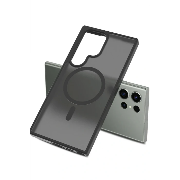Samsung Galaxy S23 Ultra Jota Magsafe Kapak - Titan Gri