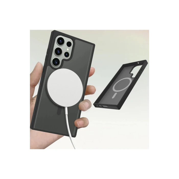 Samsung Galaxy S23 Ultra Jota Magsafe Kapak - Titan Gri