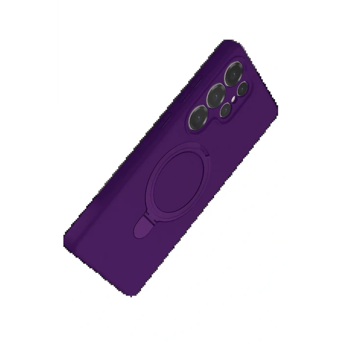 Samsung Galaxy S23 Ultra Regal Magsafe Standlı Kapak - Derin Mor