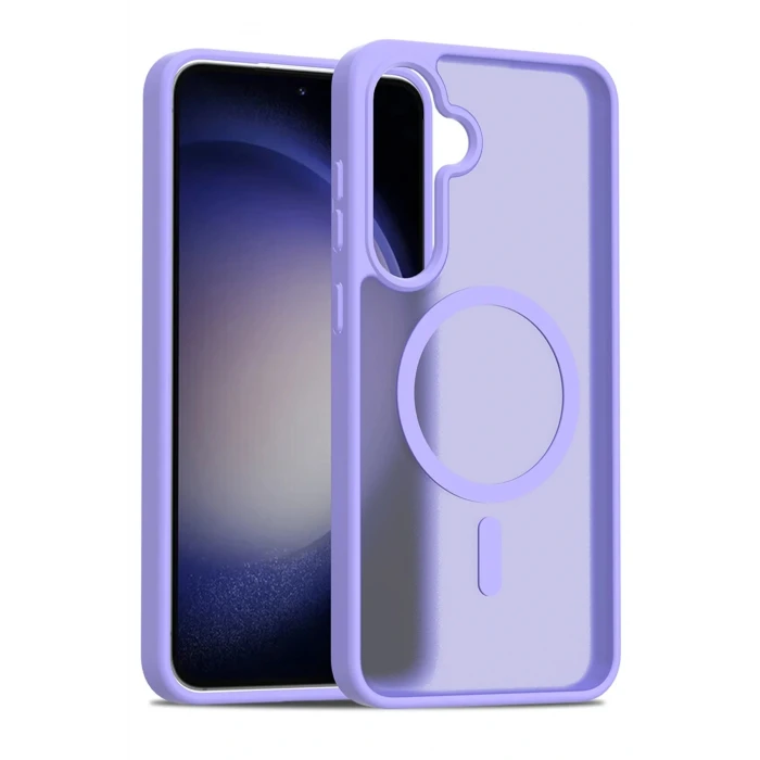 Samsung Galaxy S24 FE Jota Magsafe Kapak - Lila