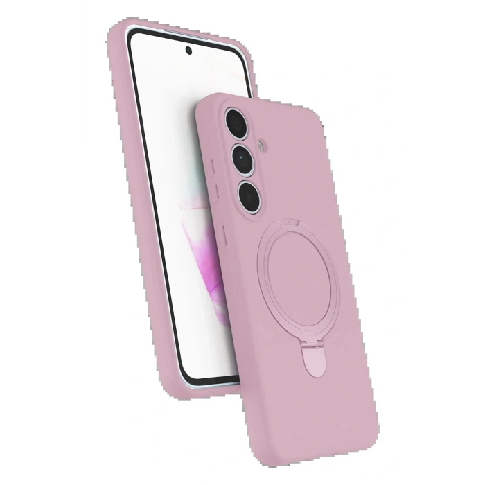 Samsung Galaxy S24 FE Regal Magsafe Standlı Kapak - Açık Pembe