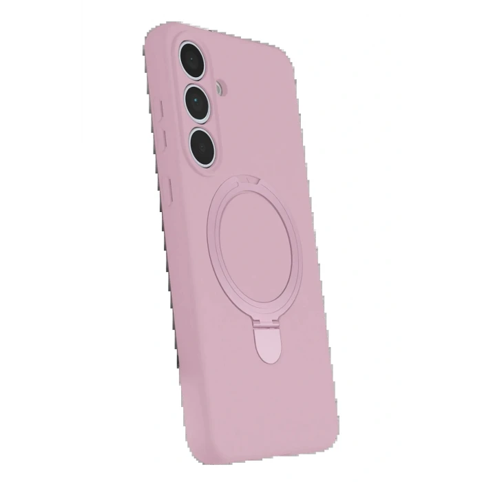 Samsung Galaxy S24 FE Regal Magsafe Standlı Kapak - Açık Pembe