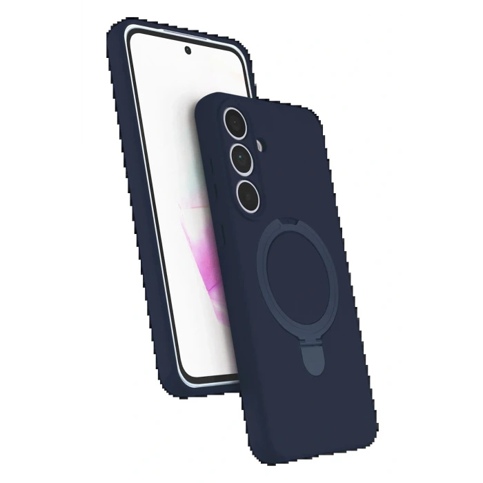 Samsung Galaxy S24 FE Regal Magsafe Standlı Kapak - Lacivert