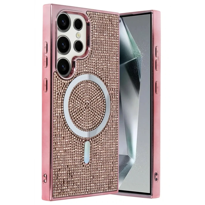 Samsung Galaxy S24 Ultra Helen Magsafe Kapak - Pembe