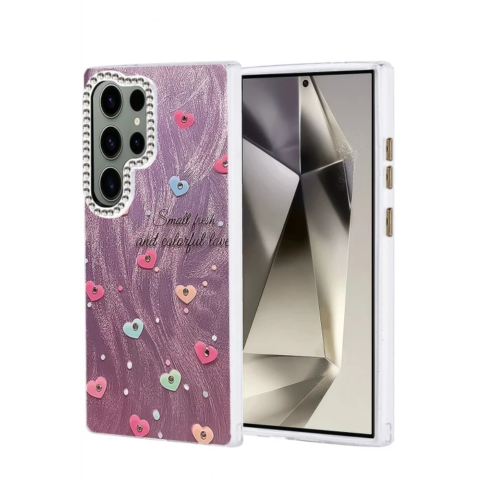 Samsung Galaxy S24 Ultra Kılıf Blade Aynalı Desenli Kapak - Desen 8