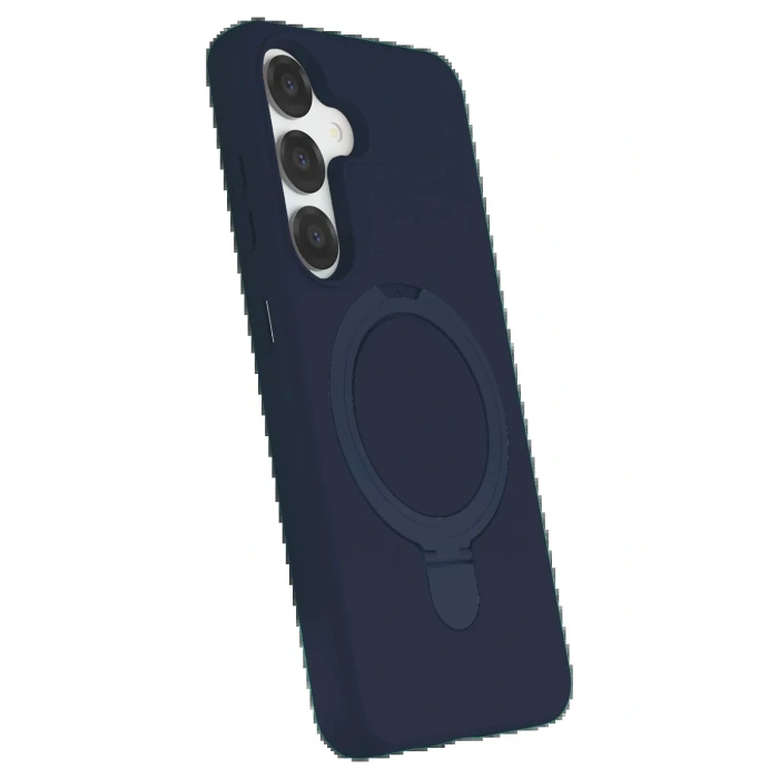Samsung Galaxy S25 Regal Magsafe Standlı Kapak - Lacivert