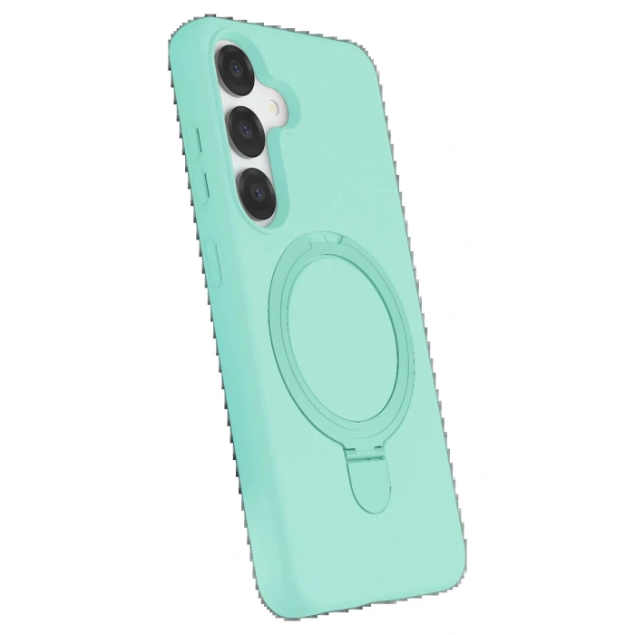Samsung Galaxy S25 Regal Magsafe Standlı Kapak - Su Yeşili