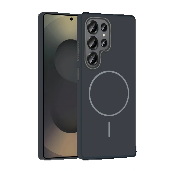 Samsung Galaxy S25 Ultra Broş Magsafe Kapak - Füme