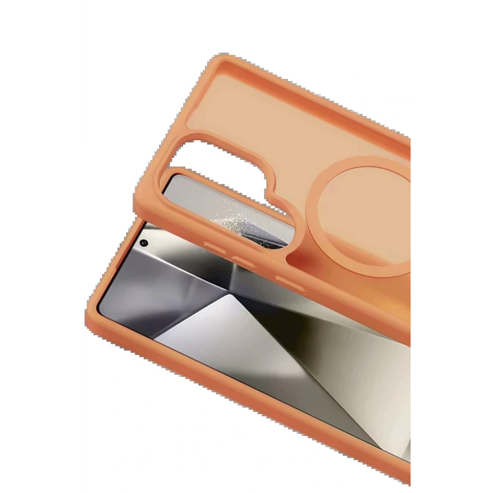 Samsung Galaxy S25 Ultra Jota Magsafe Kapak - Turuncu