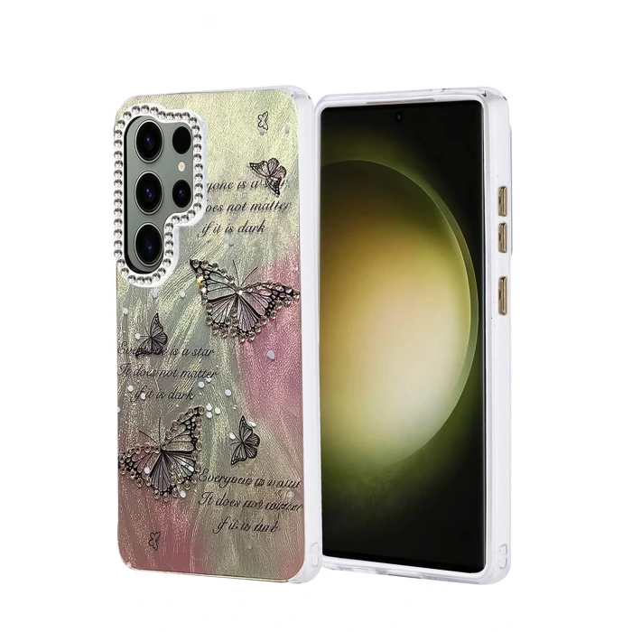 Samsung Galaxy S25 Ultra Kılıf Blade Aynalı Desenli Kapak - Desen 6