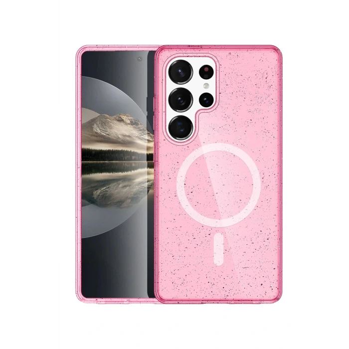 Samsung Galaxy S25 Ultra Star Magsafe Kapak - Pembe