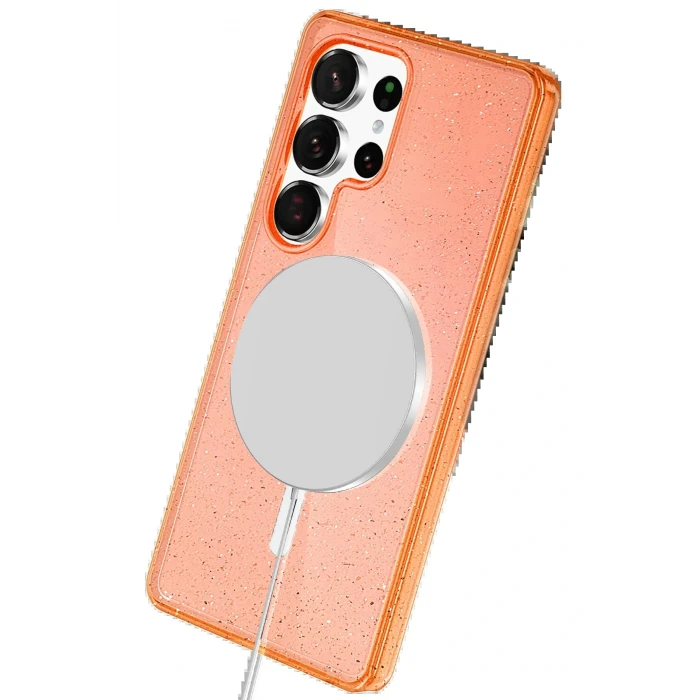 Samsung Galaxy S25 Ultra Star Magsafe Kapak - Turuncu