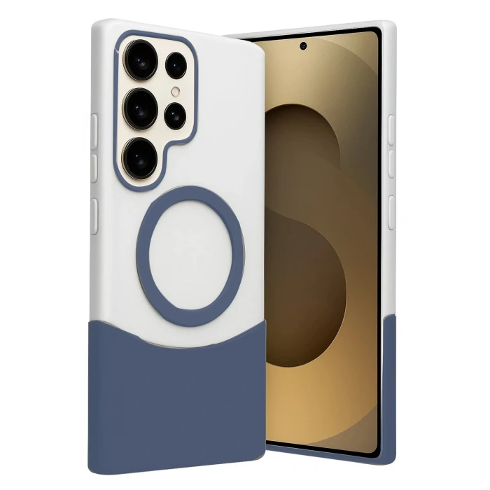 Samsung Galaxy S25 Ultra Velar Magsafe Kapak - Lacivert