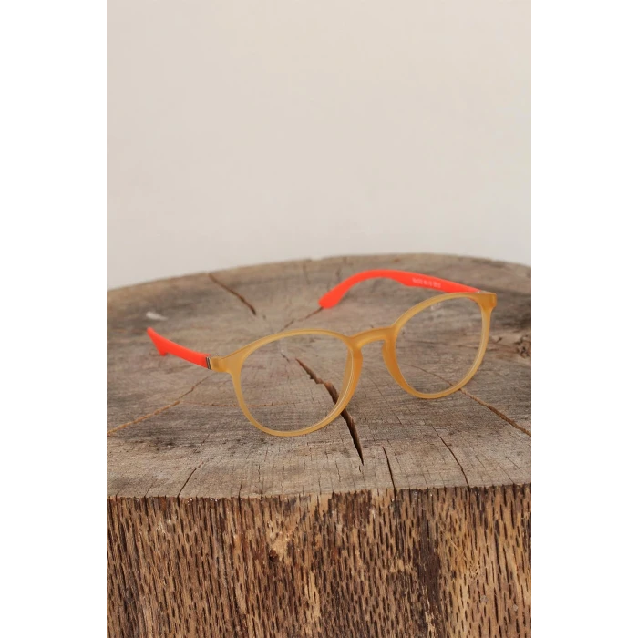 ietaks™ Sarı Renk Oval Turuncu Renk Bayan Gözlük