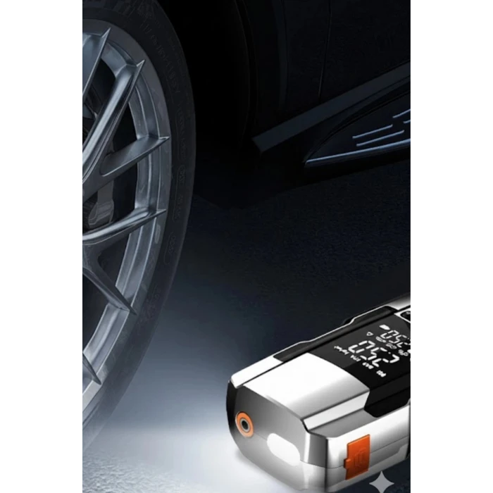 Şarjlı 10.000 Mah Akıllı Dijital Lastik Şişirme Pompası | 150 Psı | 12v Akü Şarj Takviyeli