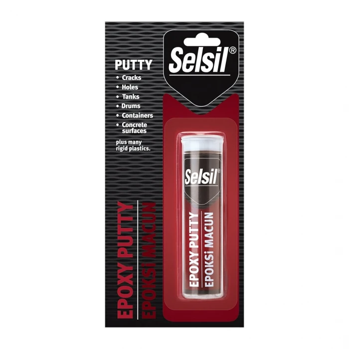 SELSİL EPOXY PUTTY - EPOKSİ MACUN ISIYA DAYANIKLI YAPIŞTIRCI 57GR AHŞAP - METAL - CAM - SERAMİK (4887)