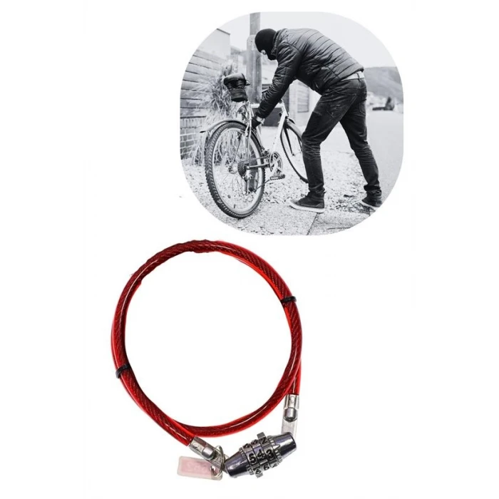 Şifreli Pratik ve Sağlam Bisiklet Kilidi (K95)