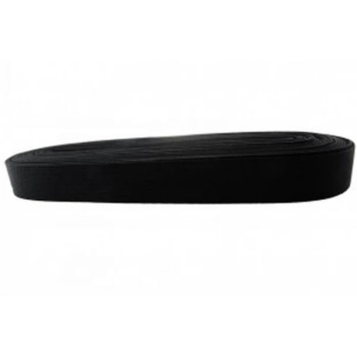 SİYAH - 2CM PAÇA LASTİK YASSI GENİŞ 10MT (K95)