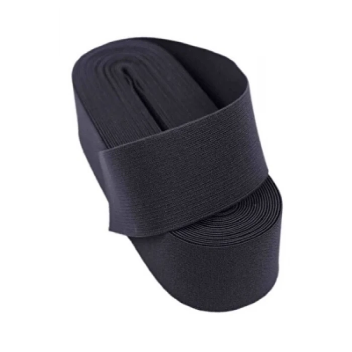 SİYAH  - 3CM PAÇA LASTİK GENİŞ 10MT. (K95)