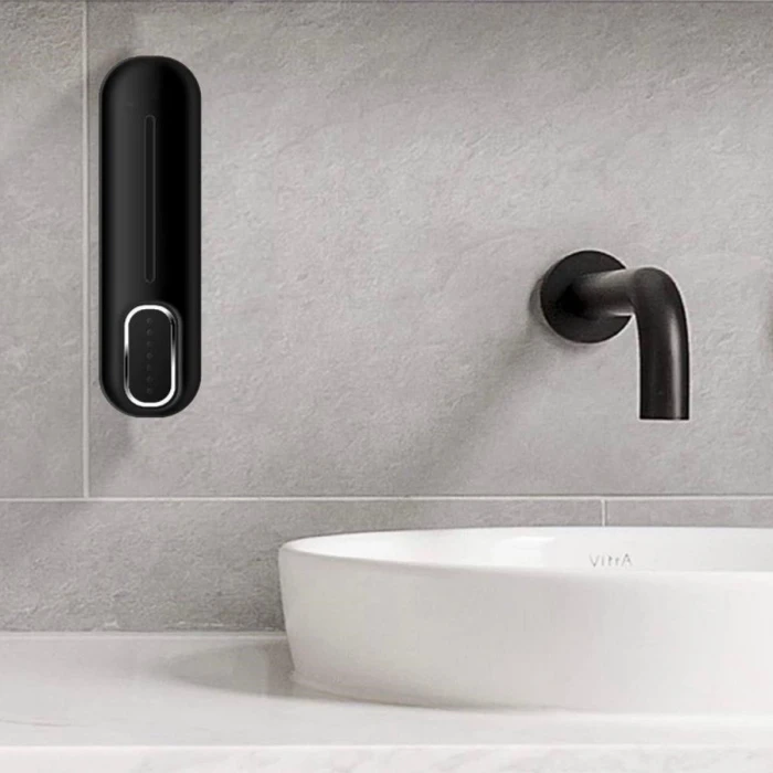 Siyah Duvara Monte Sıvı Sabunluk Dispenser 300 ml