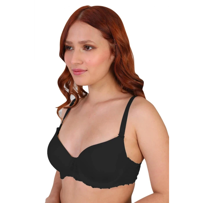 SİYAH  189D Pedli Dantelli Balenli Sütyen