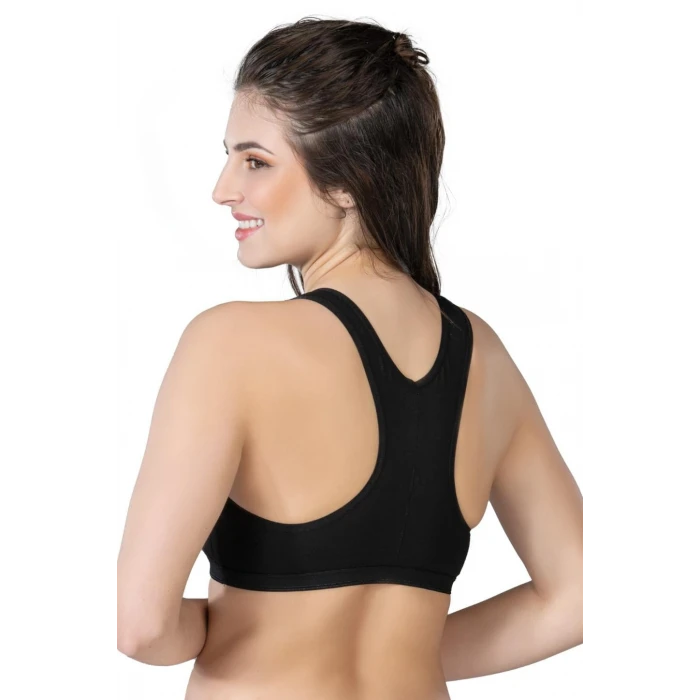 SİYAH   1424 Modal Cotton Sporcu Büstiyer