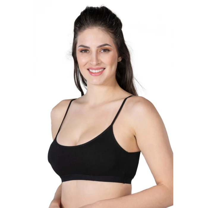 SİYAH   1425 Modal Cotton Pedli Büstiyer