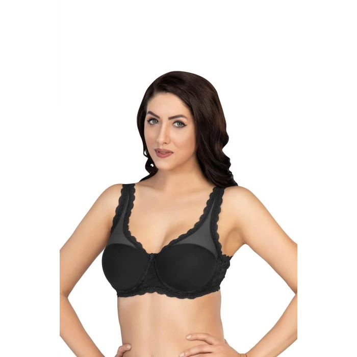 SİYAH   172 D PEDLİ DANTELLİ BALENLİ MİNİMAZER