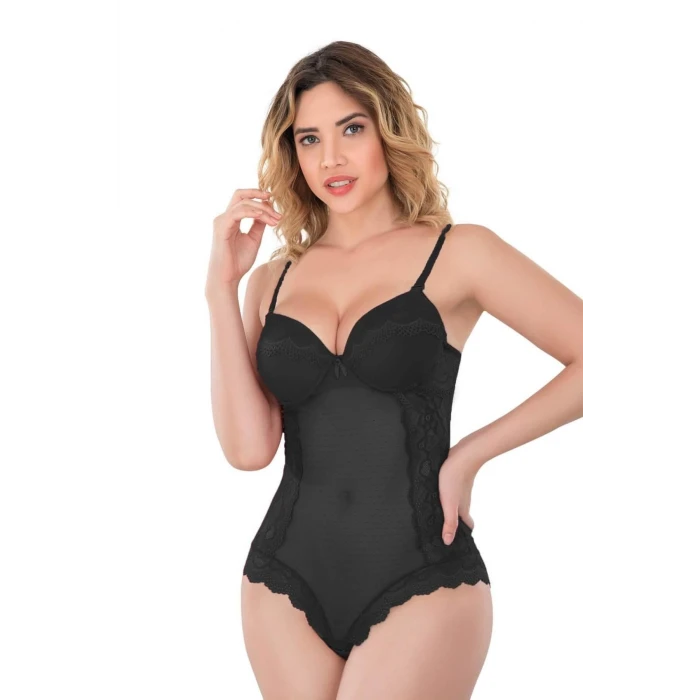 SİYAH   176 Dantelli Body